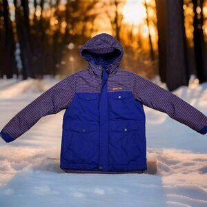 ✅ARCTIX SkiGear BLUE Kids Size M Insulated Winter Jacket Blue Zip-up Hooded Coat
